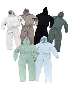 ชุดกีฬาแบบมีฮู้ดแบบกำหนดเองชุดวอร์มสำหรับเล่นกีฬาฟิตเนสโอเวอร์ไซส์ - Product Image 1