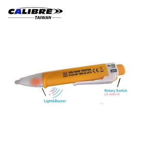Taiwan Calibre Automotive Non-Contact AC Voltage Tester Pen 80-1000V Range III Light Sound Indications Battery <b>Socket</b> Test Kit - Product Image 3