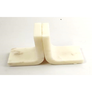 Ensemble de serre-livres modernes en marbre poli, forme rectangulaire, décoration d'intérieur, sculpture en pierre - Product Image 5