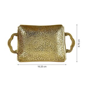 Assiettes de présentation modernes dorées en laiton gravé – Nouveau design décoratif standard en promotion - Product Image 3