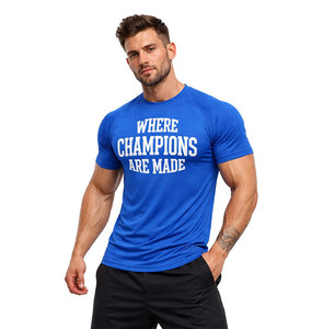Camiseta de gimnasio para hombre Where Champions Are Made, camiseta motivacional para entrenamiento físico, camiseta deportiva transpirable para entrenamiento atlético - Product Image 1