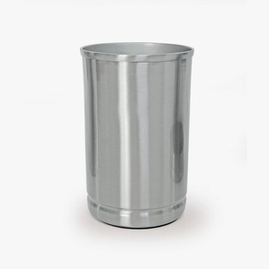 Wholesale Brushed Silver Metal <b>Toothbrush</b> <b>Holder</b> Cylinder Tumbler Stand Modern Bathroom Vanity Accessory Hospitality Supply - Product Image 1