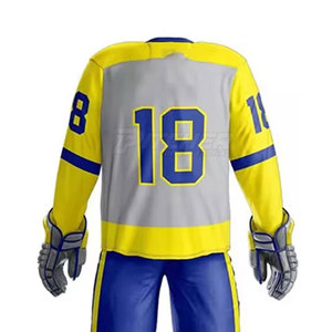 Uniforme d'équipe de hockey sur glace de haute qualité, respirant, écologique, tissu durable, pantalon ajustable, parfait pour les ligues et les clubs - Product Image 5
