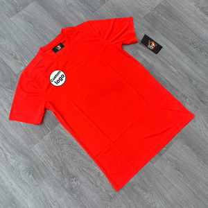 Conjunto de Camiseta y Pantalones Cortos Deportivos Personalizados Dri Fit Academy - Conjunto Deportivo Color Carmesí Brillante para Hombre - Product Image 2