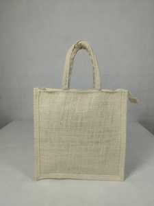 Bolsa de Yute Natural Reutilizable, Ecológica, con Asas Resistentes de Yute, para Compras, Eventos Promocionales y Regalos - Product Image 1