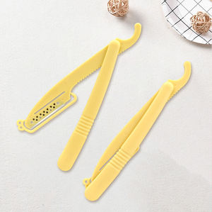 Barber Disposable <b>Razor</b> Folding Handle Stainless Steel Blade Plastic Straight Face & Body Use for <b>Men</b> Salon ANAAIF ENTERPRISES - Product Image 6