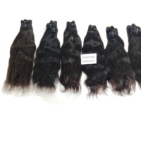Prix bas Vente en gros Cuticules alignées Tressage naturel Couleur noire Double trame Dentelle transparente Faisceaux ondulés Cheveux humains brésiliens