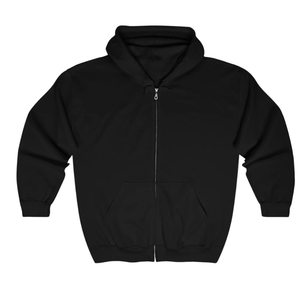 Custom Heavyweight Fleece Men Zip Up Hoodie Private Label Blank Streetwear Sweatshirt High Quality Oversized Full Zip Hoodie OEM - Product Image 1