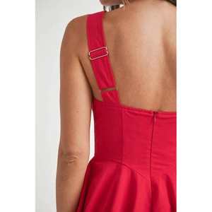 MABLE-Mini robe en popeline à encolure carrée, variante remplie à la main - Product Image 4