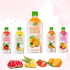 Jus d'orange aromatisé prêt à boire, bouteille de 1000 ml, non concentré, jus de fruits frais pressé, boisson rafraîchissante, OEM ODM, design gratuit - Product Image 3