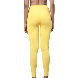 Street Style Activewear-Plus Size Options Women's High-Rise Seamless Gym Yoga Fitness <b>Leggings</b> Solid Summer Sports Trousers - Product Image 3