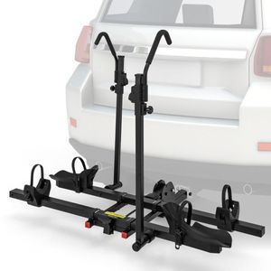 Portabici da Gancio Traino da 2 Pollici per 2 Bici con Piattaforma Inclinabile per Facile Accesso al Bagagliaio - Product Image 5