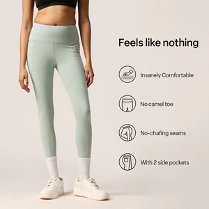 Leggings de yoga personnalisés pour femmes, taille haute élastique, imprimé numérique, couleur unie, séchage rapide, respirants, sans coutures, pour le fitness - Product Image 2