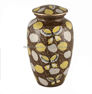 Modern Metal Cremation Urn Eco-Friendly & High Quality Ashes Container for Funeral Services Home Decor Tabletop Vase - Product Image 3