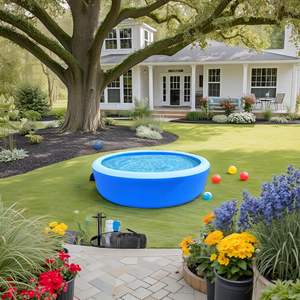 Piscina familiar rápida de 6,6 pies con bomba, configuración de 10 minutos, instalaciones de entretenimiento acuático inflables duraderas - Product Image 6