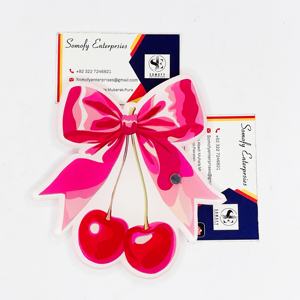Paleta de Pestañas Acrílicas Personalizadas, Diseño de Mariposa, Cuadrada, Magnética, con Lazo, Cereza, Herramienta de Belleza Sostenible de Marca Privada - Product Image 1