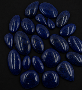 Aventurina Azul Natural, Corte Ovalado y Corte en Forma de Pera, Cabujón, Piedra Preciosa Suelta, Pulida, con Juego de Color, 140g, de la India (Rajasthan), para Joyería - Product Image 3