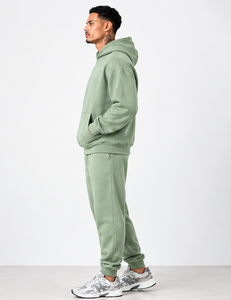 Conjunto Deportivo Informal para Hombre, Sudadera con Capucha y Pantalones Jogger Verde Claro, Ropa Deportiva para Entrenamiento - Product Image 1