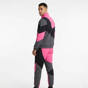Unisex Custom Hot Sales Custom Button-up Men's Zip-up Polyester Nylon <b>Jacket</b> and Shorts Windbreaker Set - Product Image 3