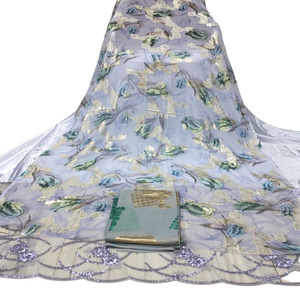 Tissu de robe Fransawi Dirac en jacquard de soie luxueux pour filles - Écologique, léger, pour occasions spéciales - Product Image 5