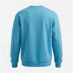 Ropa de Fitness para mujer, sudadera de lana con cuello redondo para gimnasio, cuello redondo bordado de gran tamaño, de alta calidad, Vintage liso, de alta calidad - Product Image 3