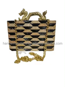 Nouvelle conception, sac à main en résine peint à la main, écologique, sac de soirée, sac à main de luxe en acrylique, sac à main en résine fait main de luxe pour femme - Product Image 3