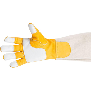 Guantes de Apicultura Profesionales, Guantes de Seguridad Duraderos de Cuero con Puño Extendido para Trabajos en Colmenas, OEM al por Mayor - Product Image 4