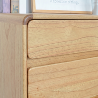 Commode à 3 tiroirs en teck massif de qualité supérieure, style scandinave moderne, pour chambre d'hôtel, armoire de rangement en bois