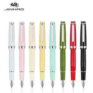 Jinhao 82 перьевая ручка акриловая чернильная перьевая ручка спинниновая перо Elegante бизнес офисные школьные принадлежности пишущая ручка