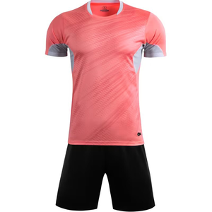 Ensemble d'entraînement de football pour hommes avec logo personnalisé, maillot et short de football professionnels, kit 100 % polyester respirant, uniforme d'équipe pour - Product Image 3
