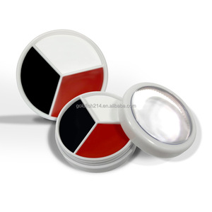 Payaso Blanco Negro Rojo Rueda de maquillaje Crema de efecto especial Pintura facial mezclable para Goths Joker Zombie Vampire Skeleton - Product Image 1