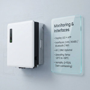 Onduleur Chargeur Solaire Hybride 4.2kW 230V 51.2V 2MPPT IP65 CAN RS485 - Product Image 1