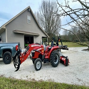 Mini tracteur à roues Massey Ferguson 1840E avec chargeur frontal et équipements fournis par les fournisseurs - Product Image 3