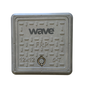 ฝาปิดท่อระบายน้ำ FRP แบบสี่เหลี่ยม ขนาด 12x12 นิ้ว ฝาครอบสำหรับงานก่อสร้าง ฝาปิดแบบแข็ง ขนาด 300x300 มม. วัสดุ SMC DMC รับน้ำหนักได้ 3 ตัน - Product Image 5