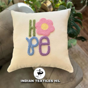 Handmade Indian Cotton Luxury Woven Tufted <b>Sofa</b> Cushion <b>Cover</b> Household Pillow Cases Eco-Friendly Custom OEM Wholesale - Product Image 1