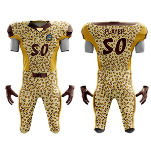 Uniformes de Fútbol Americano Personalizados, 100% Poliéster, Transpirables, Antibacterianos, Ropa Deportiva Corta, Kits de Fútbol a Precio Económico para Equipos - Product Image 1