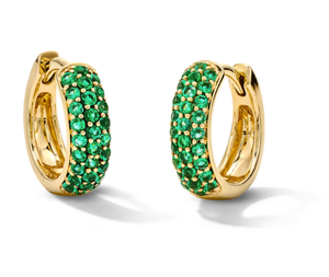 <b>Hoops</b> earrings Diamond Earrings Gold And <b>Silver</b> Earrings Lab Grown Diamond Earrings Fine Jewelry for Women - Product Image 1