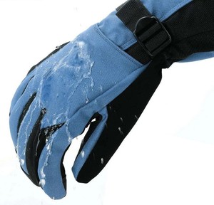 Gants de ski d'hiver pour hommes en cuir de haute qualité, coupe-vent, imperméables, prix compétitif, gants d'hiver chauds et coupe-vent - Product Image 1