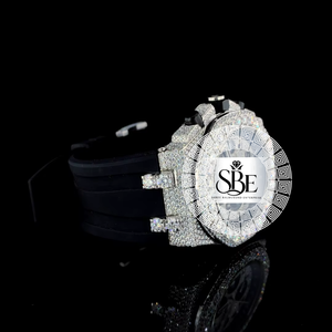 Montre de luxe indienne sertie de diamants pour un look sportif et décontracté, disponible pour la vente en gros. - Product Image 3