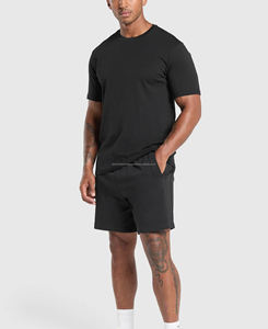 T-shirt de compression léger pour homme, confortable et respirant, 100 % coton, col rond, manches courtes, séchage rapide, lettrage tissé - Product Image 3