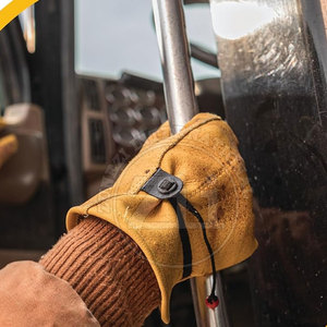 Nouveauté : Gants de travail à écran tactile, de qualité supérieure, respirants, en cuir, anti-chaleur, imperméables et durables - Product Image 5