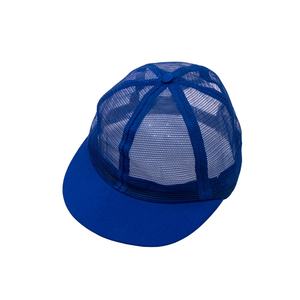 หมวกตาข่ายไนลอนสีฟ้ารอยัล6แผงสำหรับ2025หมวกเบสบอลทรักเกอร์พร้อมผ้าใบลายทางสำหรับฉากชายหาดกลางแจ้ง - Product Image 3