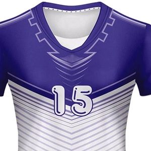 Uniformes de voleibol sublimados con logotipo personalizado, ventilación en las axilas, conjunto de jersey 100% poliéster para ambos géneros con su número. - Product Image 5