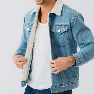 High Quality <b>Winter</b> Denim <b>Jeans</b> Coats for Men 100% Cotton Customizable Options Wholesale Price Pakistani Made - Product Image 6