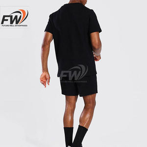 Ensemble t-shirt et short assortis pour homme, ensemble short de sport, logo personnalisé, vêtements de sport pour homme été - Product Image 6
