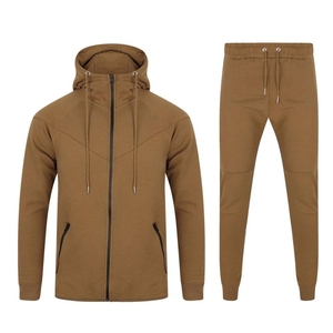 <b>Men</b> tracksuit soft cotton blend fabric breathable material full sleeve <b>jacket</b> with matching pants comfortable for gym and sale - Product Image 1
