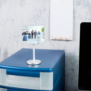 Specchio da Tavolo in Vetro Reale con Supporto Staccabile, Angolo Ampio, Accessorio di Bellezza Discreto e Compatto - Product Image 5