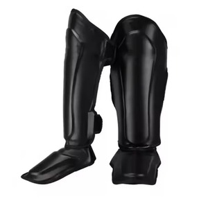 Cowhide Leather Professional Shin Guards OEM Custom Brand Manufacturer Wholesale Muay Thai Kickboxing MMA <b>Boxing</b> Factory Price - Product Image 1