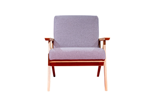TACASA Ensemble de fauteuil lounge et table d'appoint en bois de haute qualité, style moderne du milieu du siècle, meubles durables rembourrés en éponge pour salon - Product Image 4
