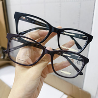 Assortiment varié d'usine, lunettes de vue pour femmes de haute qualité, fabriquées à la main en acétate, couleurs variées, monture intégrale tendance
